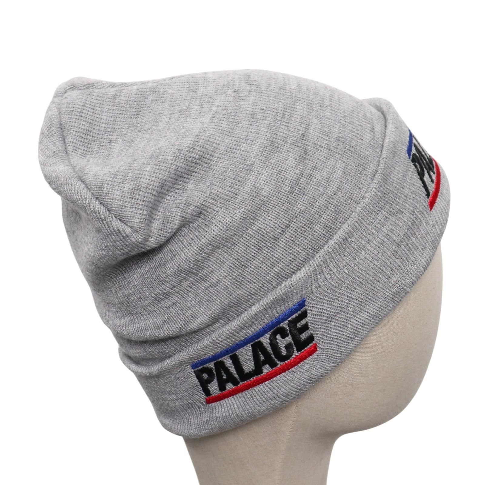 PALACE ニット帽 L/XL グレー・ブラック PALECE/パレス BASICALLY A BEANIE GREY MARL ビーニー ニット帽