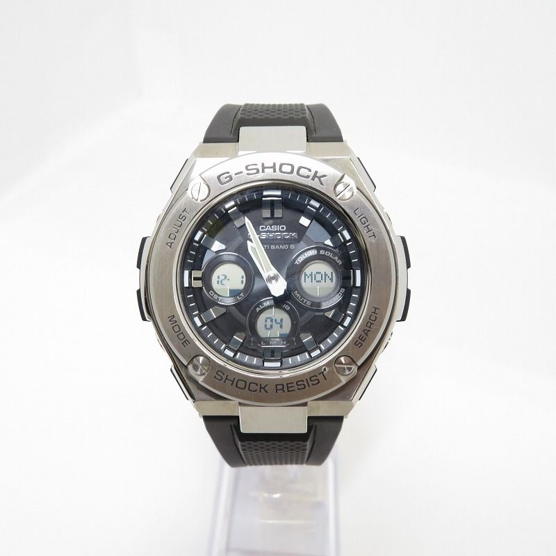 G-SHOCK ジーショック 腕時計 アナデジ電波ソーラー G-STEEL Mid Size Series GST-W 310-1 AJF シルバー 131