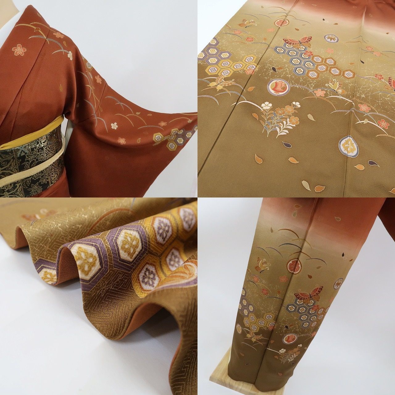 ✾まめ藤✾m577＊美品 作家物落款 染一つ紋 訪問着 - メルカリ