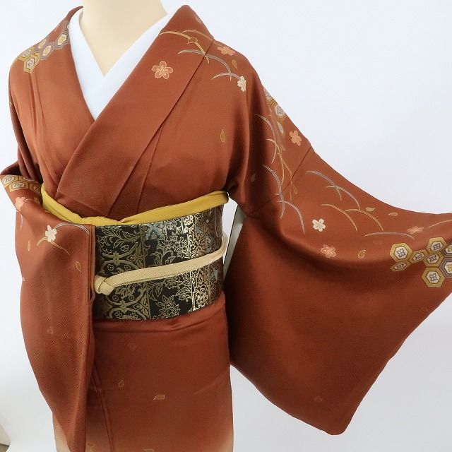 ✾まめ藤✾m577＊美品 作家物落款 染一つ紋 訪問着 - メルカリ