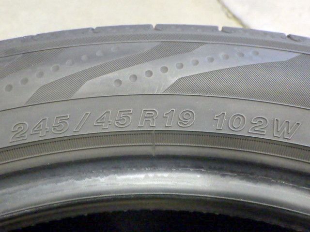  M 278 G 製造 約7 7 5部山 BluEarth RV 03 245 45 R 19 4本 13インチ サマータイヤ ノーマルタイヤ