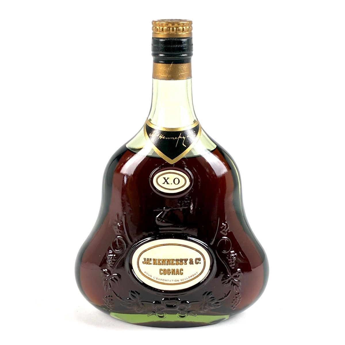 ジャズ ヘネシー XO グリーンボトル（金キャップ） 700ml 古酒•未開栓 Amazon.co.jp: ヘネシーXO 40°700ml 古酒 金キャップ グリーンボトル