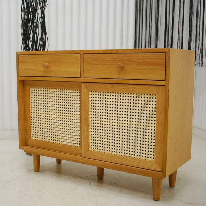 アウトレット 現品限り 一部 大 北欧調モダンテイスト ９０幅 収納 キャビネット ナチュラルモダンインテリア 240415 90キャビ