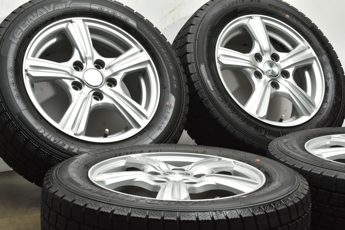 製 バリ溝 15 in 6 J 50 PCD 114 3 グッドイヤー アイスナビ7 195 65 R トヨタ 設計 ノア ヴォクシー エスクァイア