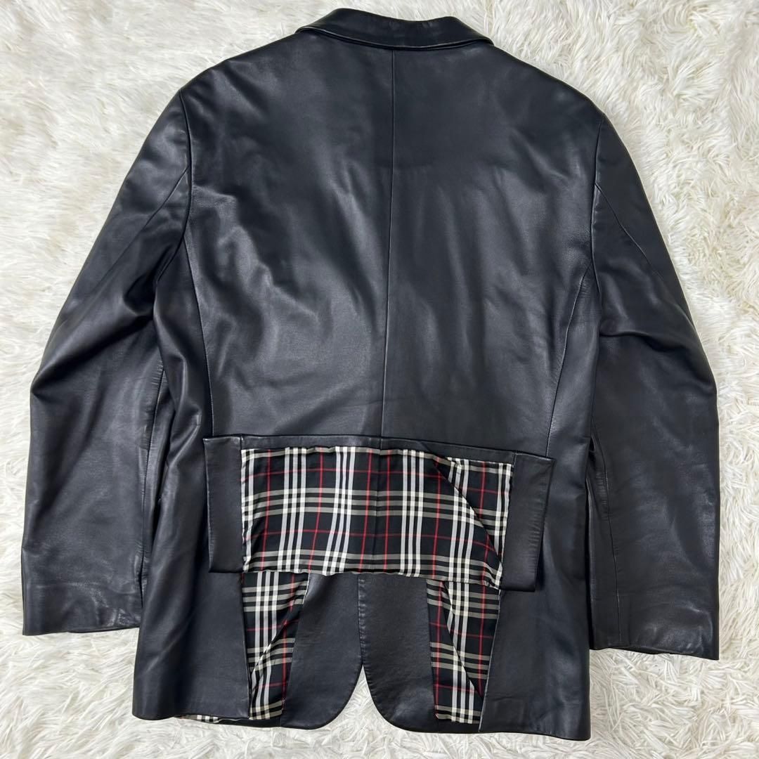 美品/L】BURBERRY BLACK LABEL バーバリー ブラックレーベル レザー