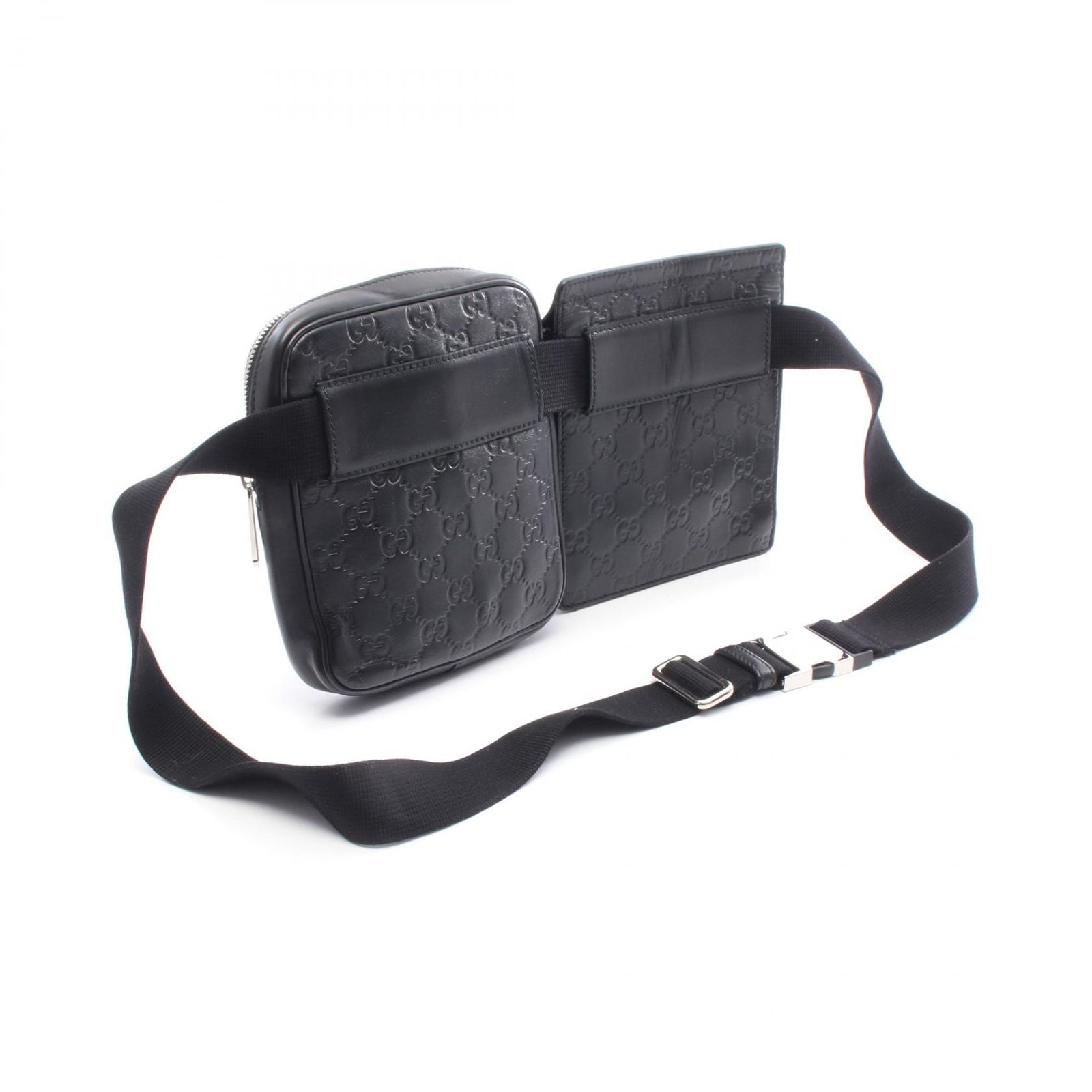 GUCCI グッチ グッチシマ ダブルポーチ ベルトバッグ ウエストバッグ