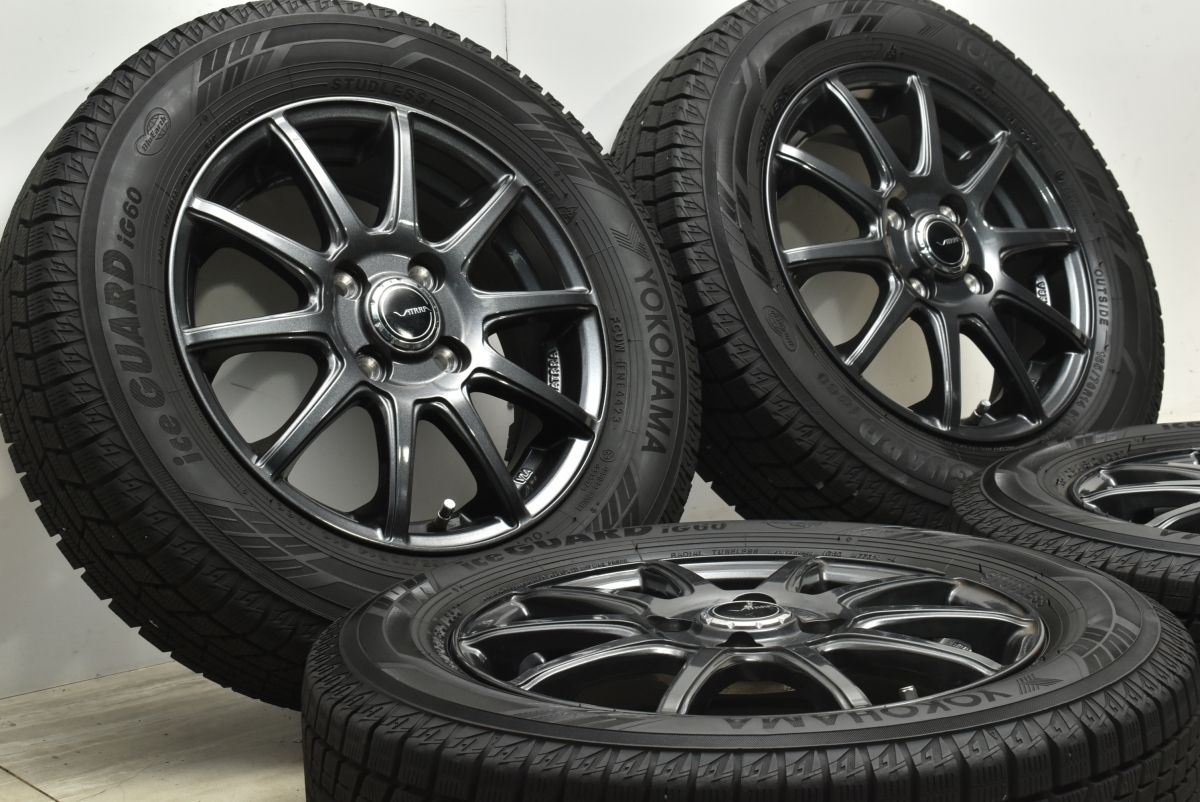 程度良好品 VATRRA 14 in 4 5 J 45 PCD 100 ヨコハマ アイスガード iG 60 165 70 R ソリオ アクア マーチ パッソ ヴィッツ スイフト