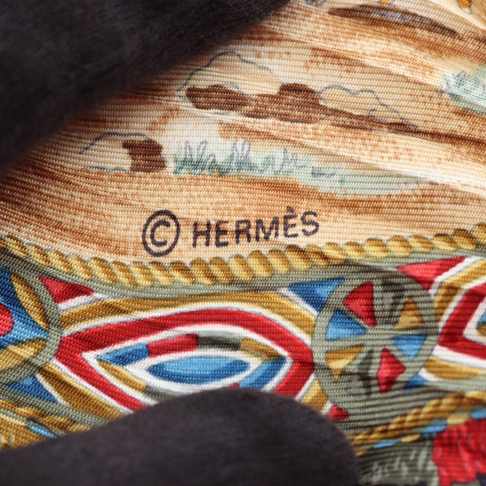 HERMES エルメス カレプリセ CAVALIERS PEULS スカーフ