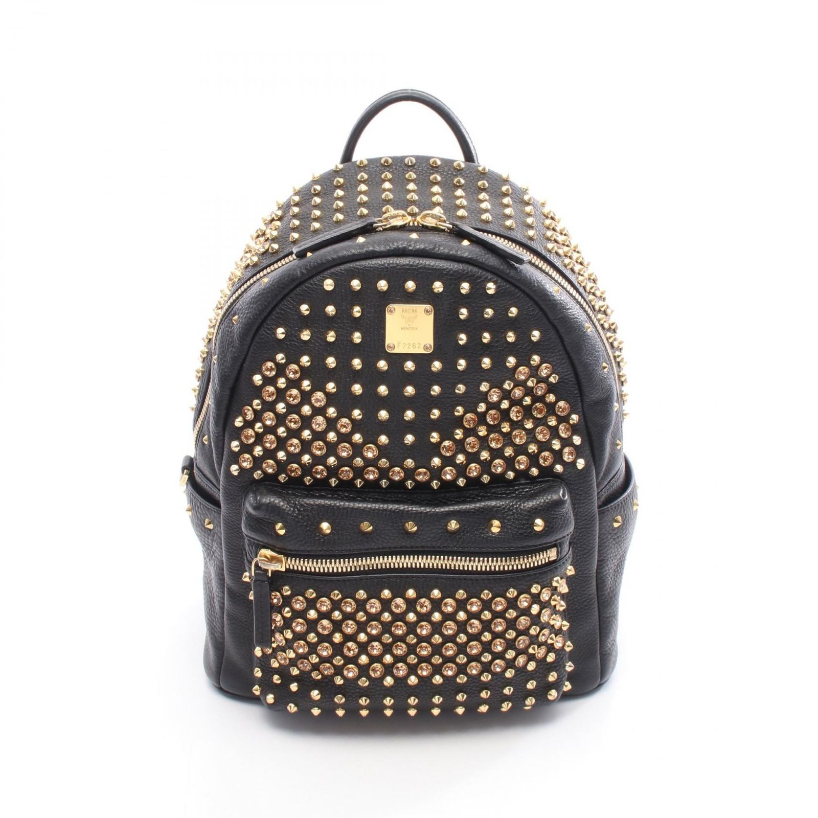 MCM エム・シー・エム ヴィセトス スタッズ ビジュー リュックサック 