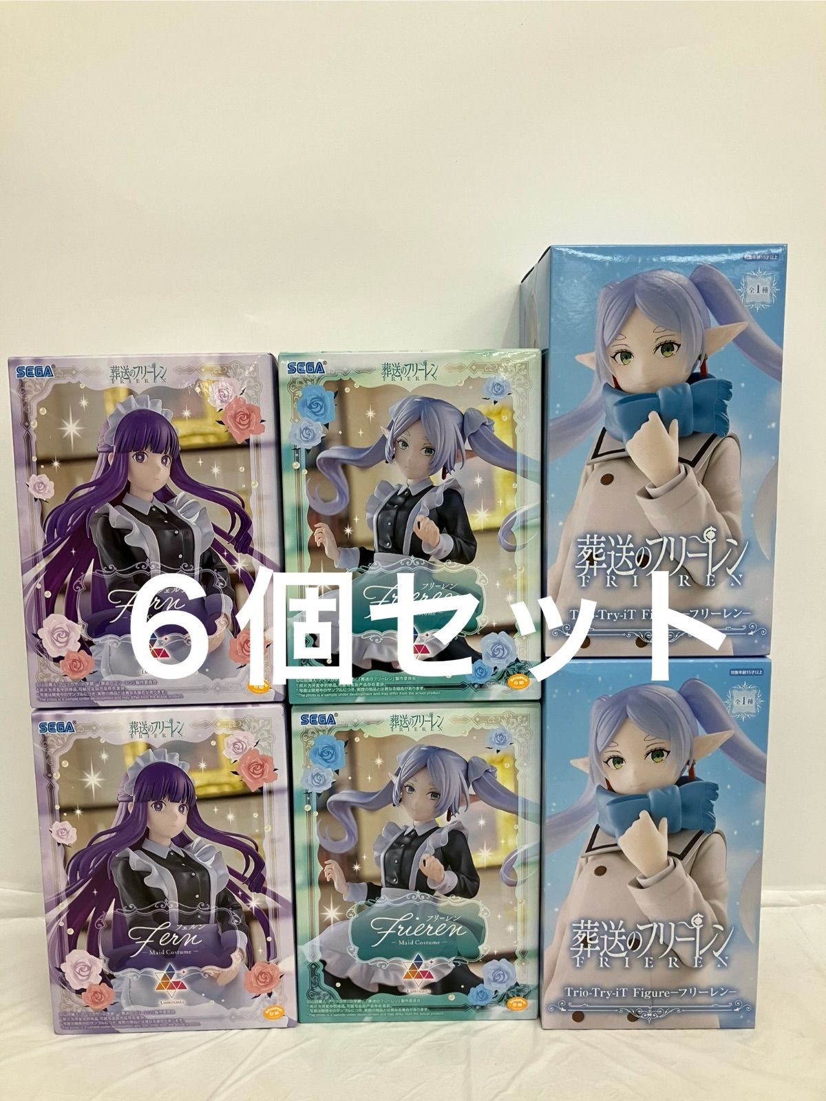 未開封 葬送のフリーレン フィギュア 3種6個セット LFQ800 f107 - メルカリ