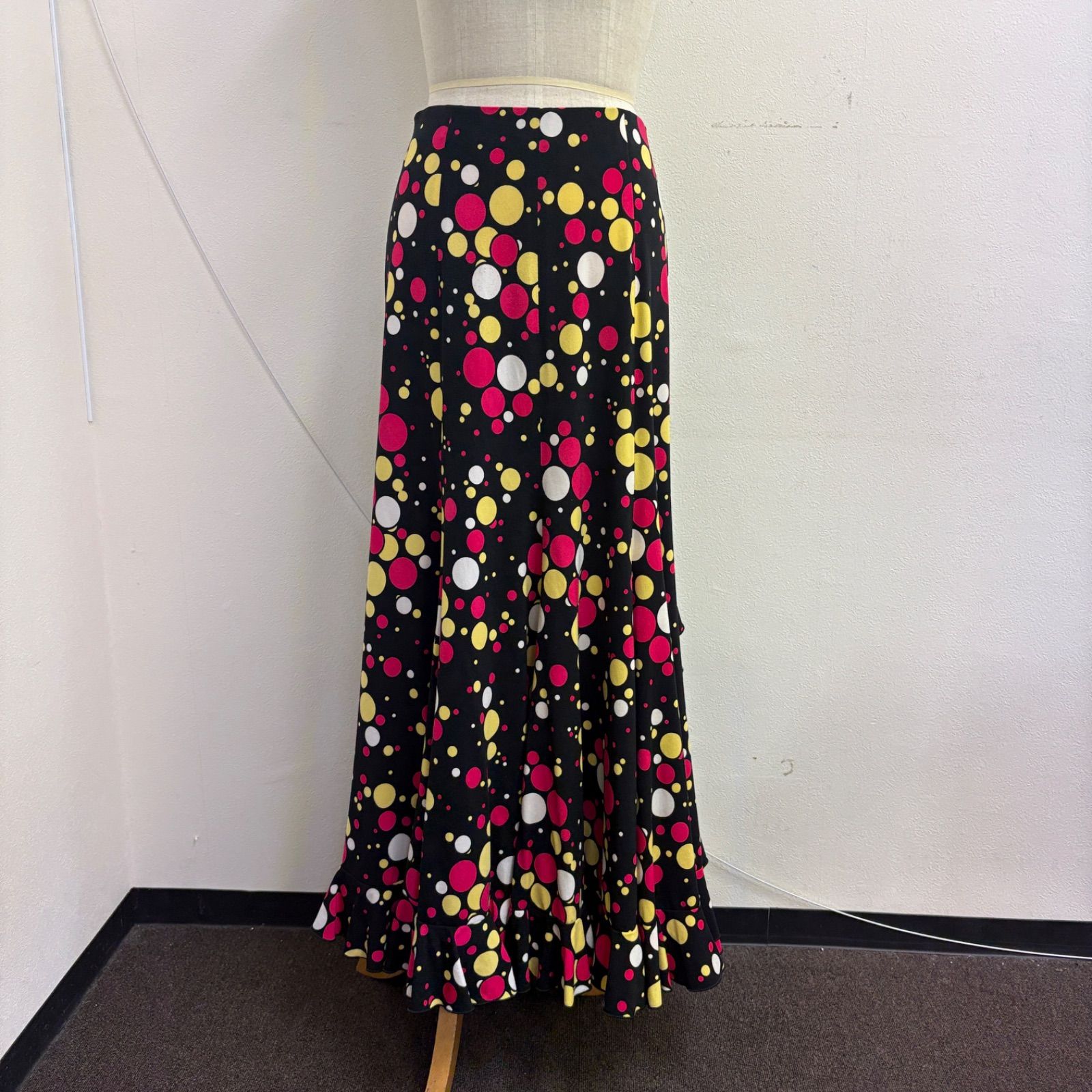 ソニアジョーンズ】フラメンコ衣装 スカート ファルダ ブラック ピンク