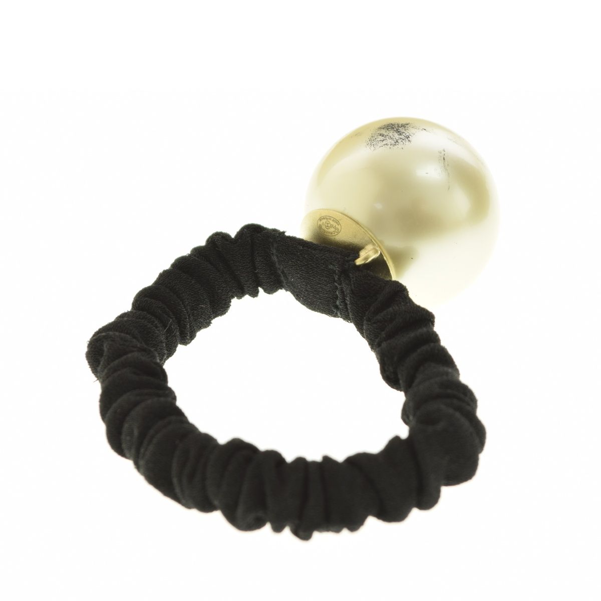 CHANEL】F16V ビッグパール ココマーク ヘアゴム シュシュヘア