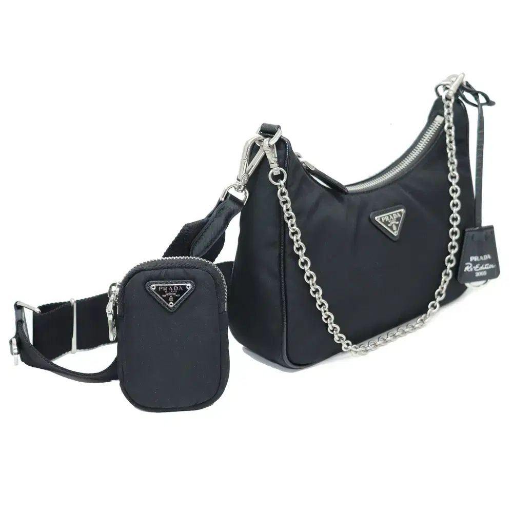 ジーン 100点満点中97点 PRADA 1 BH 204 テスート ナイロン ショルダーバッグ