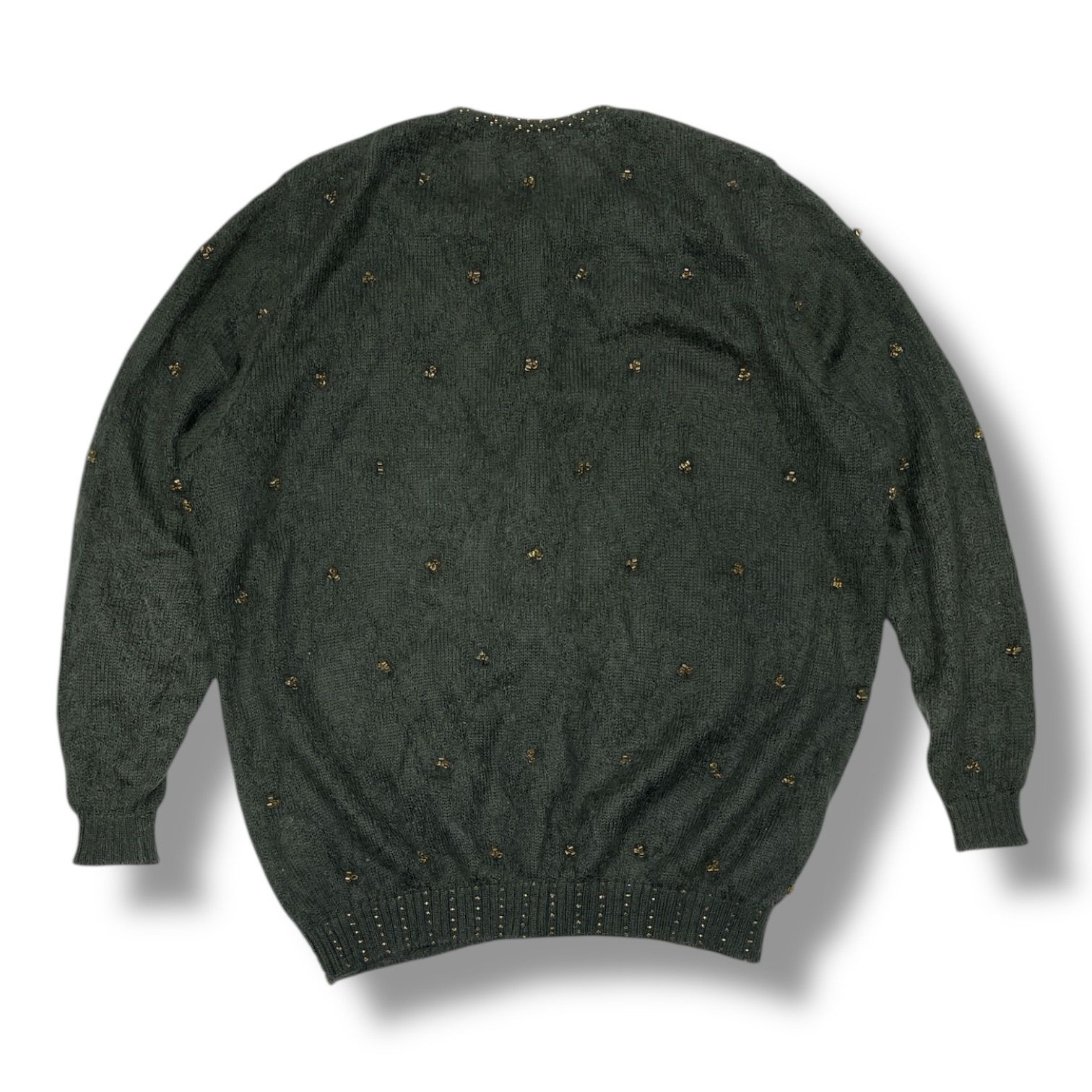 ATELIER SAGAN アトリエサガン ビーズ刺繍 ニットカーディガン ATELIER SAGAN アトリエサガン ビーズ刺繍 ニットカーディガン