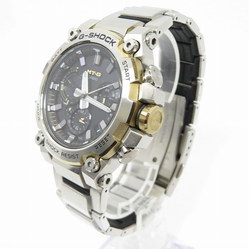 G-SHOCK ジーショック 腕時計 アナログ電波ソーラー MT-G MTG-B 3000 Series D-1 A 9 JF シルバー 131