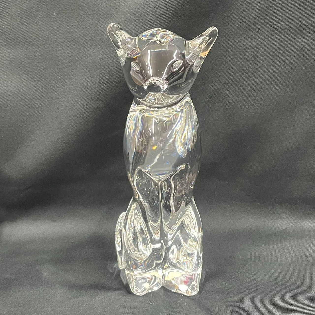 クリスタル    イタリア製  置物  7.5センチ  新品未使用 VILCA ヴィルカ クリスタルガラス 猫 イタリア製 置物 ms - メルカリ