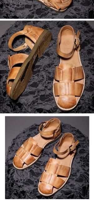 バックル留め オープントゥ