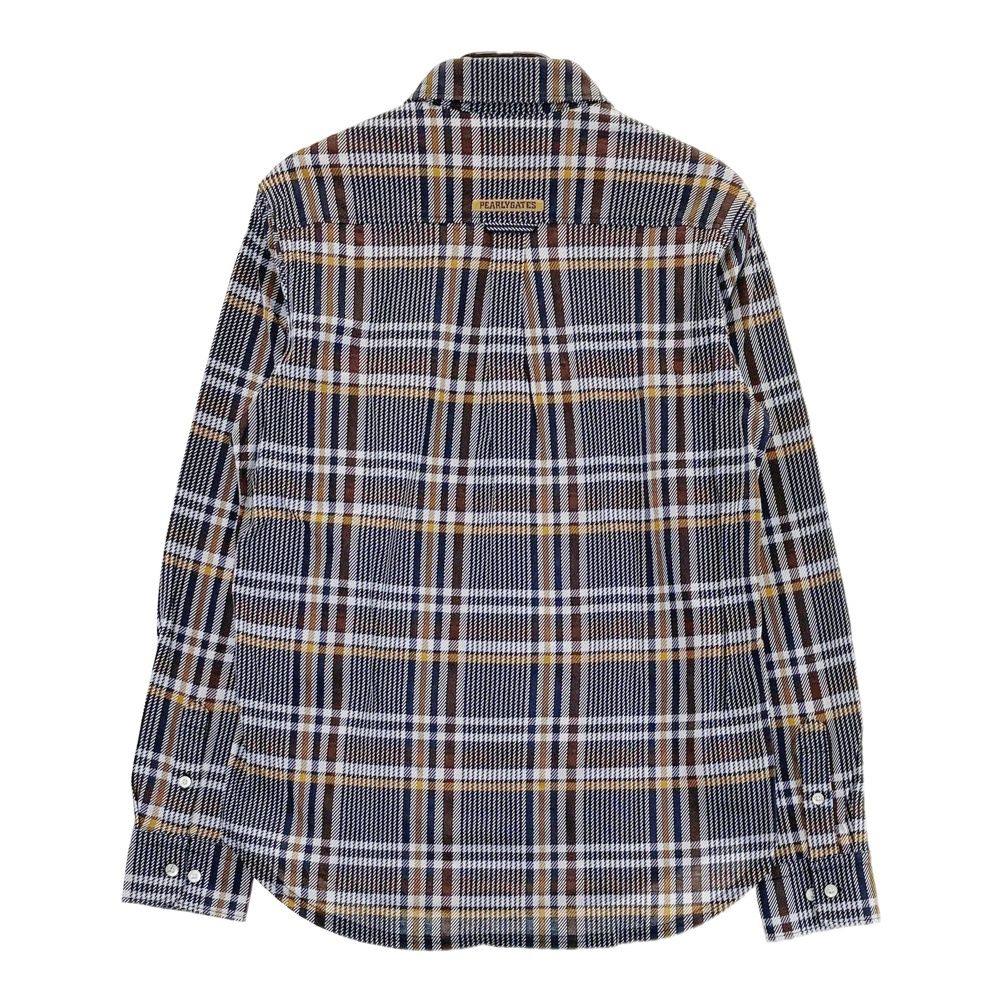 サイズ：5 PEARLY GATES パーリーゲイツ 長袖ポロシャツ チェック柄