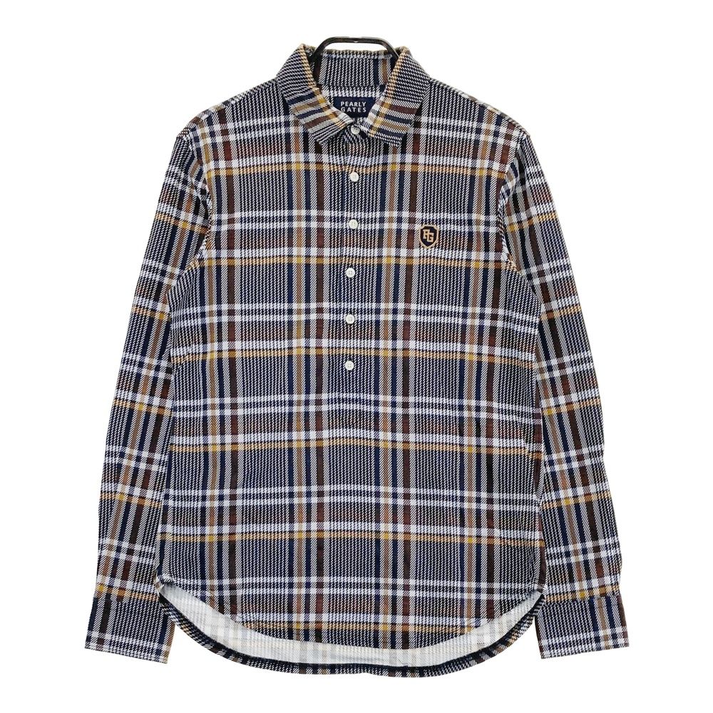 サイズ：5 PEARLY GATES パーリーゲイツ 長袖ポロシャツ チェック柄