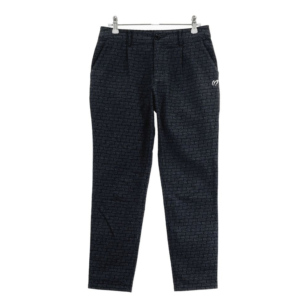 サイズ 0 MASTER BUNNY EDITION マスターバニーエディション モデル ロングパンツ ロゴ総柄 グレー系 ゴルフウェア レディース ストスト