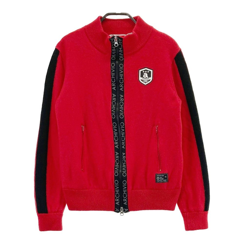 サイズ 46 アルチビオ ニット ジップジャケット レッド系 ゴルフウェア メンズ ストスト