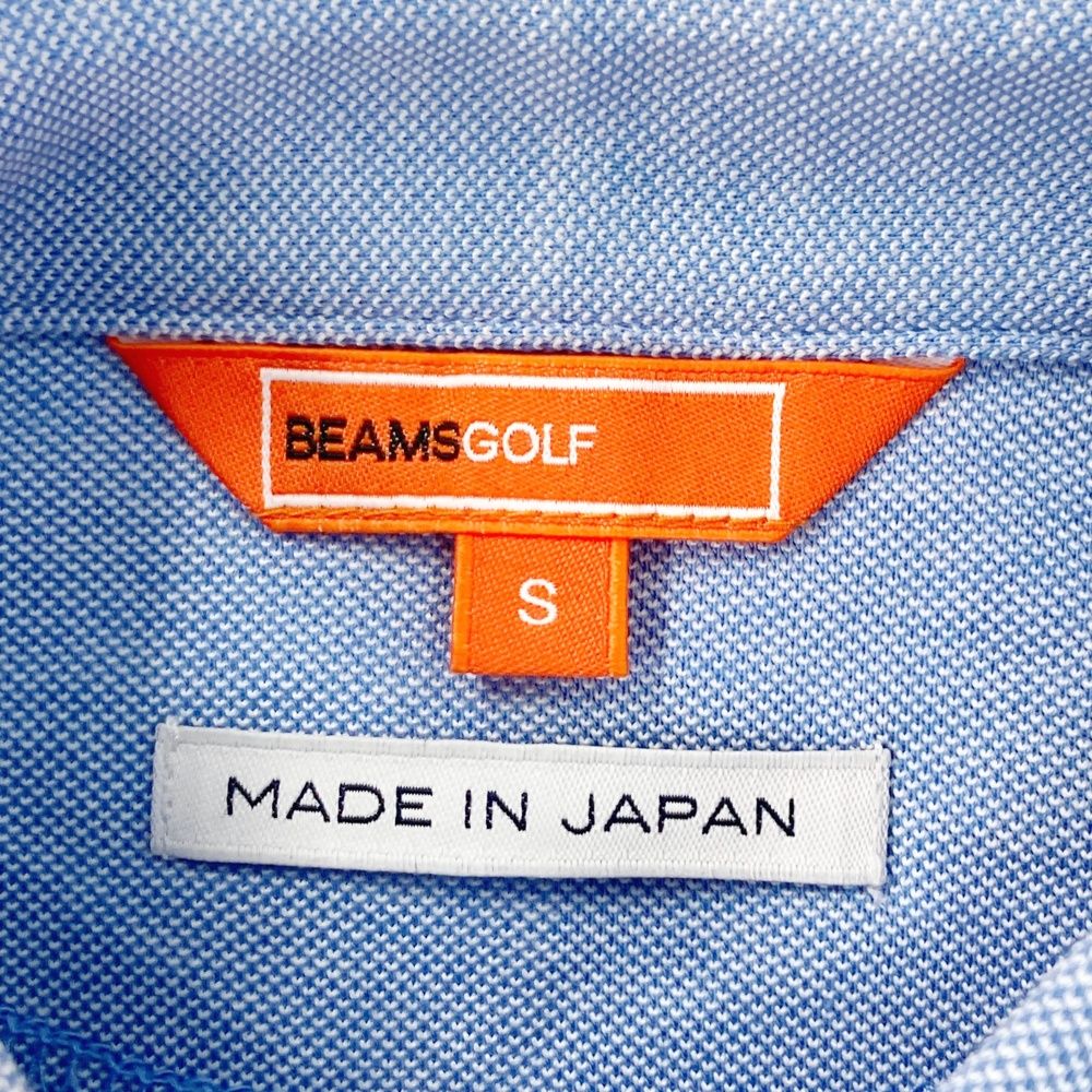 BEAMS ビームスゴルフ GOLF サイズ:S 長袖シャツ ハイネック ホワイト系 長袖Tシャツ LABEL 美品ビームスゴルフ BEAMSGOLF - ビームス 長袖ポロシャツ 白×グリーン 切替え
