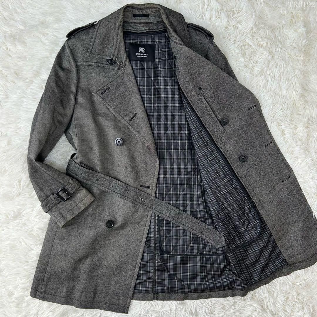 美品/LL】BURBERRY BLACK LABEL バーバリー ブラックレーベル トレンチ