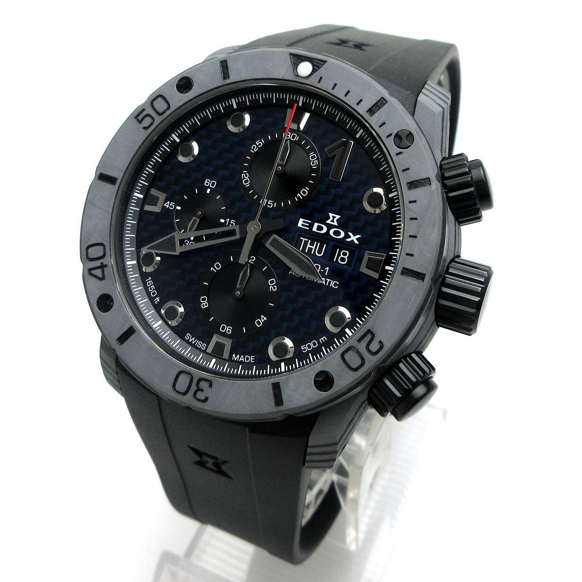 エドックス EDOX クロノオフショア1 カーボン 01125-CLNGN-BUNN オートマチック メンズ 自動巻き 箱