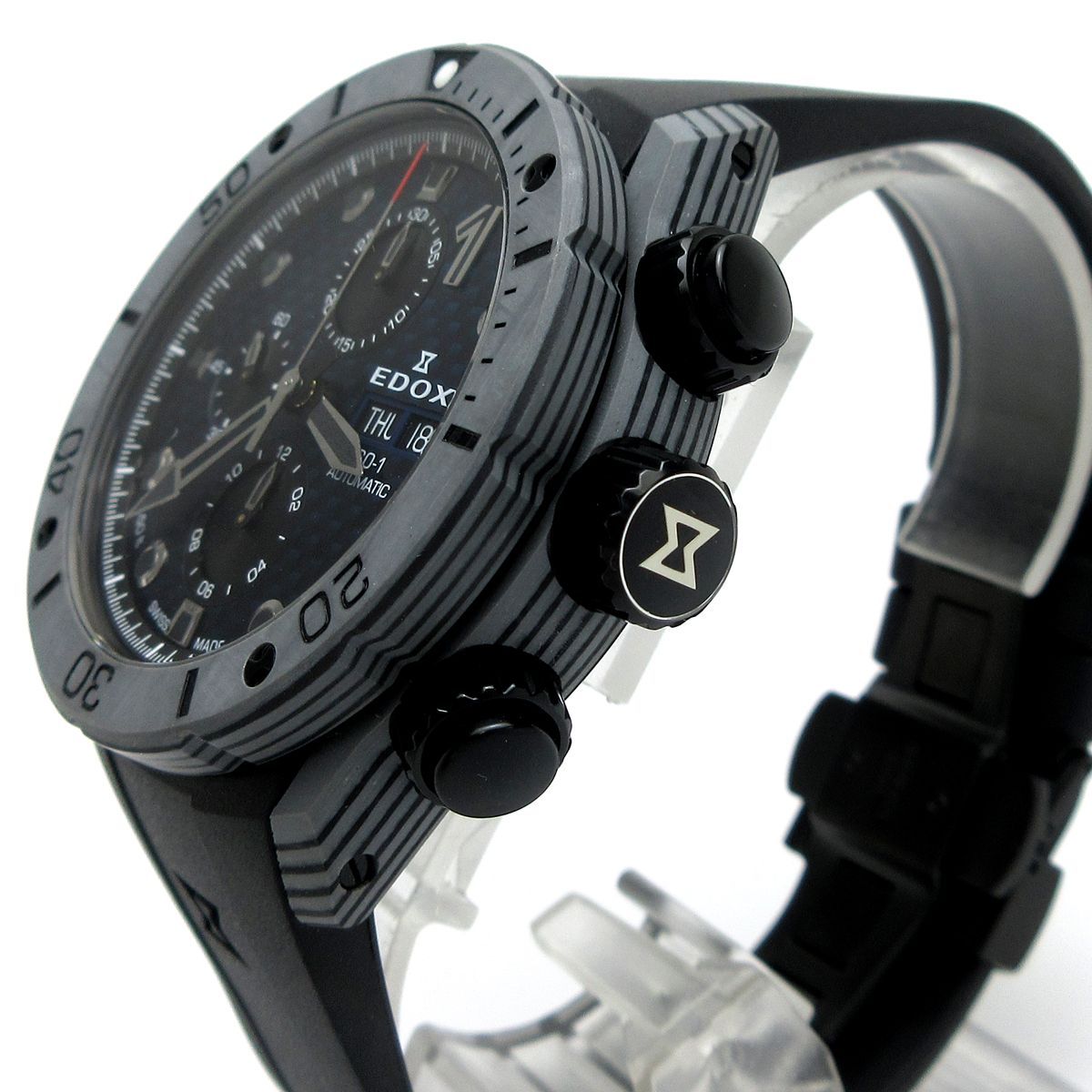  エドックス EDOX クロノオフショア1 カーボン 01125-CLNGN-BUNN オートマチック メンズ 自動巻き 箱 自動巻き時計 腕時計(アナログ)