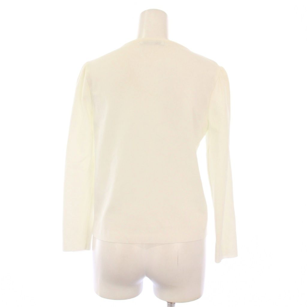 ルネ Rene 24年製 ニットカーディガン ダブルジップ 七分袖 36 白