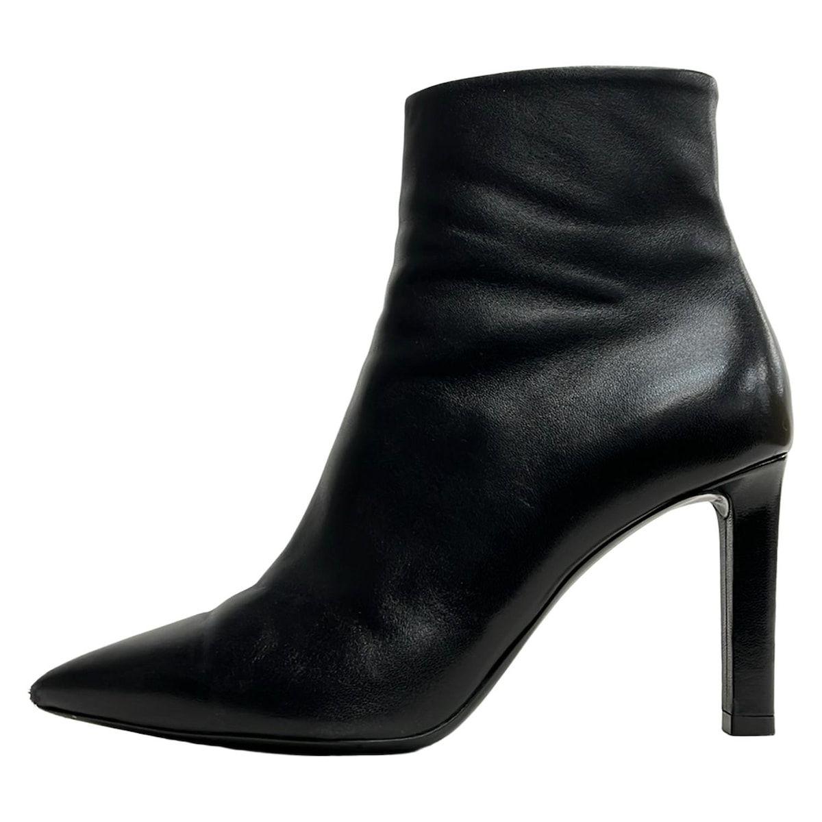 SAINT LAURENT PARIS サンローランパリ ショートブーツ 37 レディース - 603913 黒 レザー