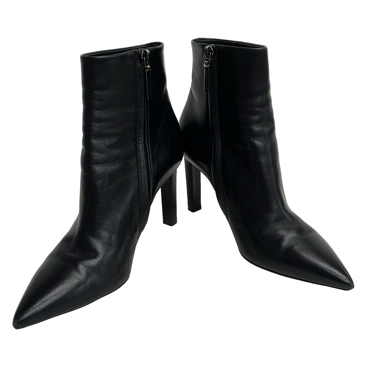 SAINT LAURENT PARIS サンローランパリ ショートブーツ 37 レディース - 603913 黒 レザー