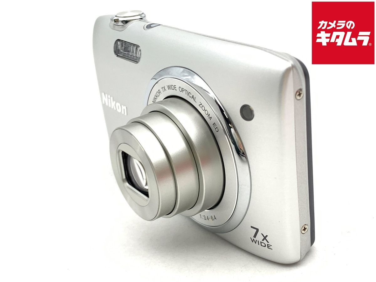 【美品】Nikon COOLPIX S3400 シルバー 中古】 【良品】 ニコン COOLPIX S3400 シルバー - メルカリ