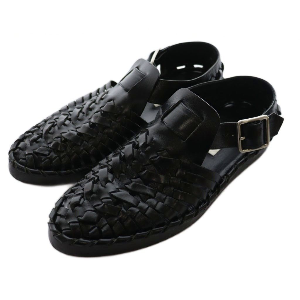 ジルサンダー JIL SANDER ウーブンレザー フラットサンダル woven