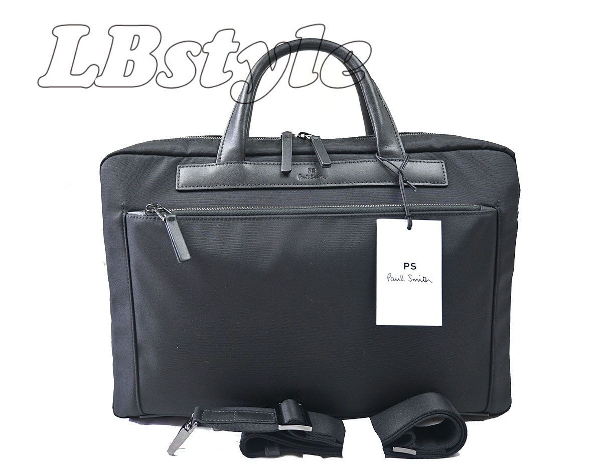 ビジネスバッグ メンズ PS paulsmith ポールスミス ブリーフケース BIZナイロン 床革 ポール スミス ２WAY