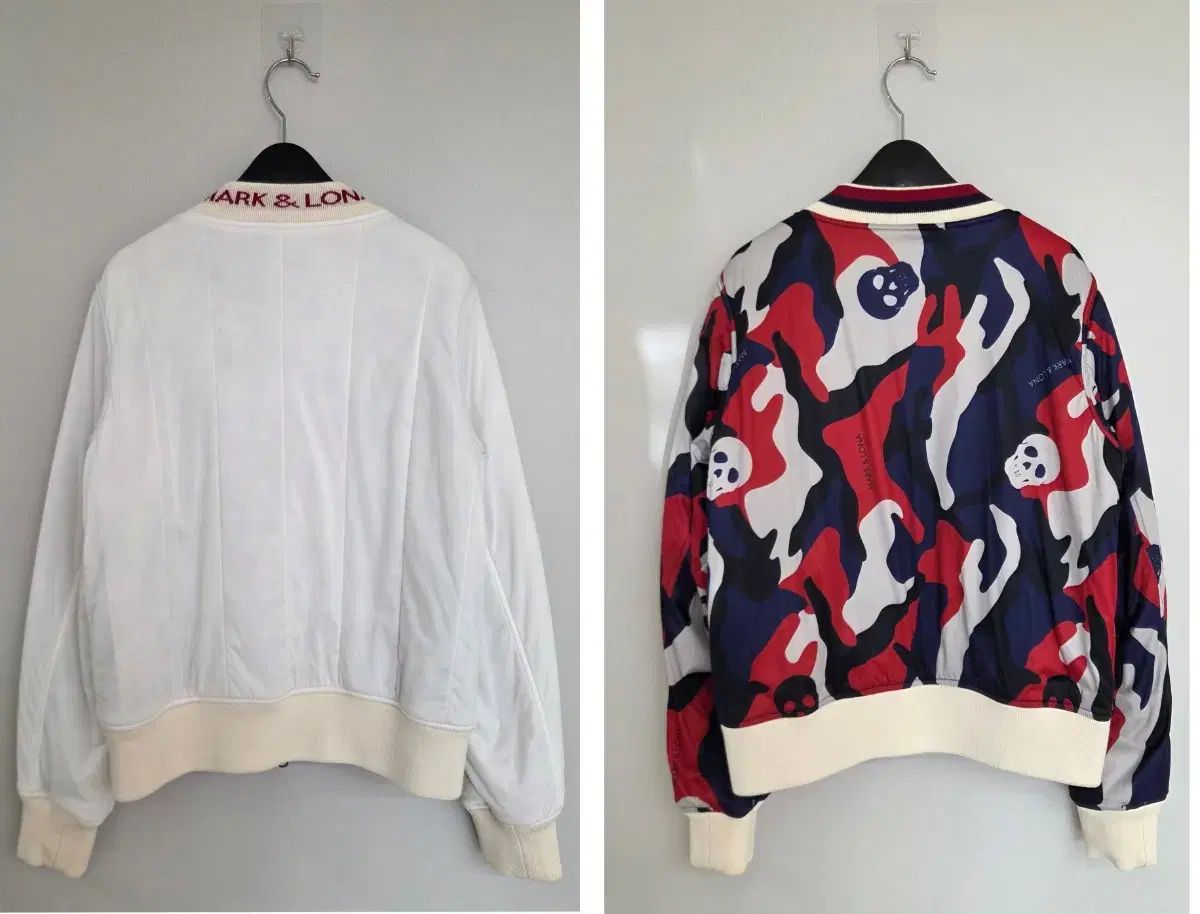 MARK LONA マークアンドロナ レディース リバーシブル ゴルフ ダウン 白 カモフラ