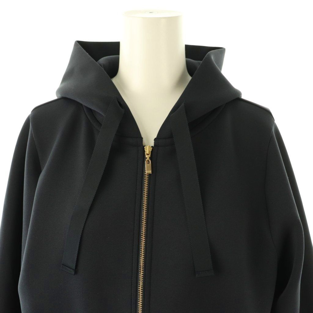 アナイ ANAYI 24SS ダブルジャージーパーカー ブルゾン 38 ダーク