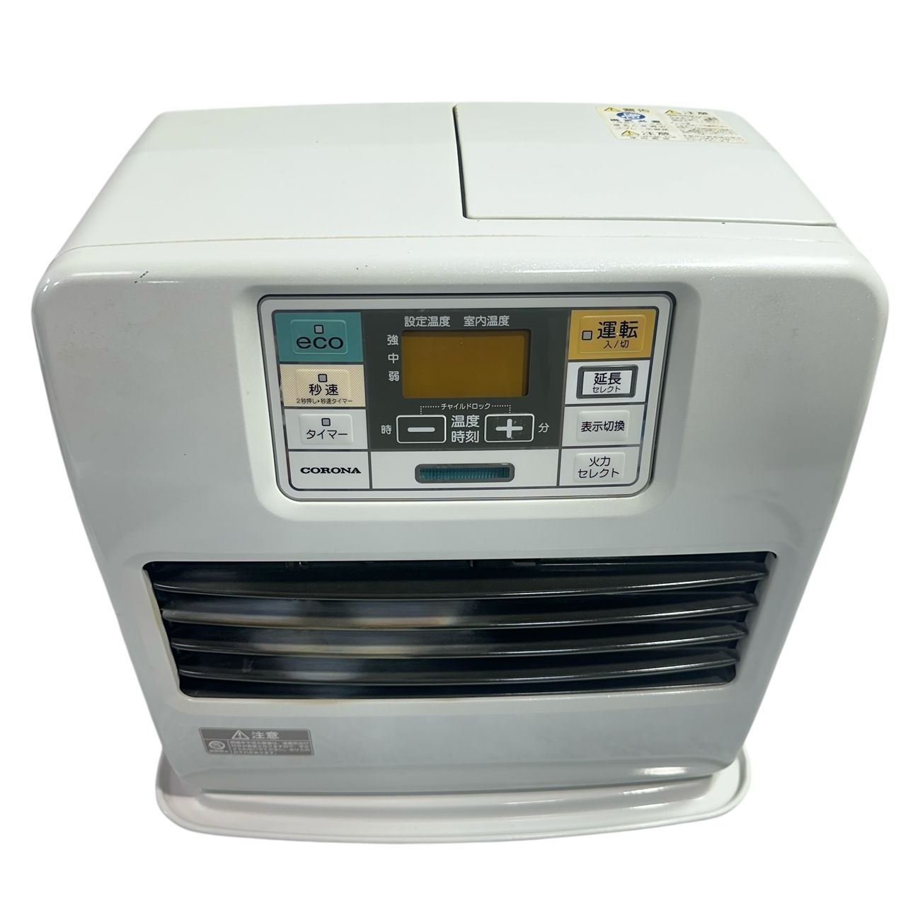 CORONA 石油ファンヒーター 2019年製 ホワイト　動作確認済み コロナ 石油ファンヒーター 木造19畳 ホワイト FH