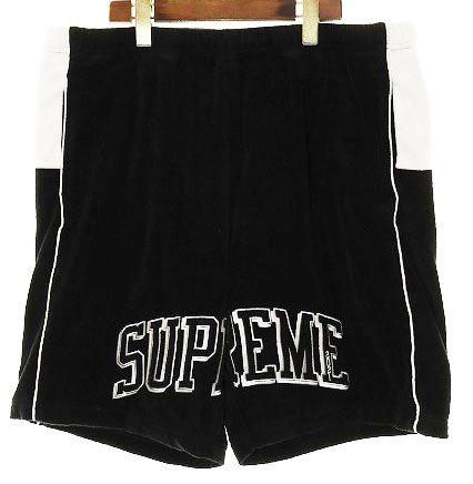 シュプリーム SUPREME 21 SS TERRY SHORTS BLACK XL テリー バスケットボール ショーツ ブラック ロゴ パンツ ブランド古着ベクトル AA 251219