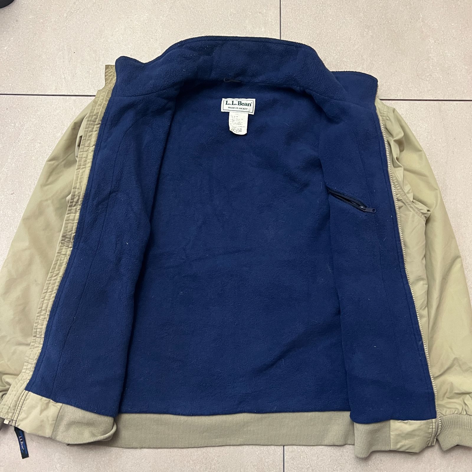 USA製 90s L.L.Bean WARM-UP JACKET ウォームアップジャケット 