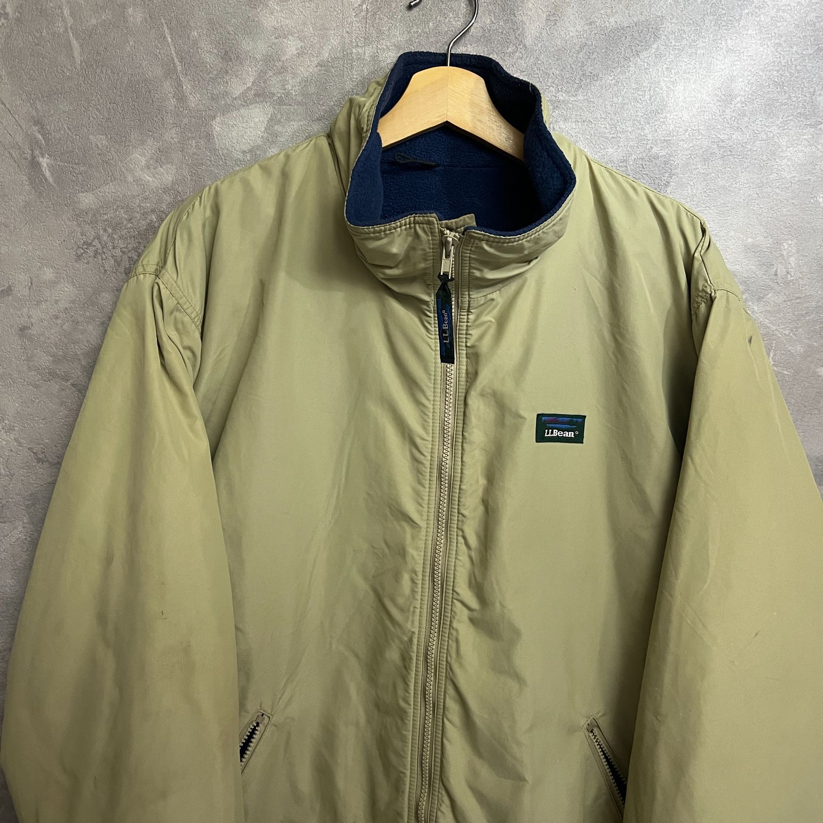メンズ USA製 90s L.L.Bean WARM-UP JACKET ウォームアップジャケット 