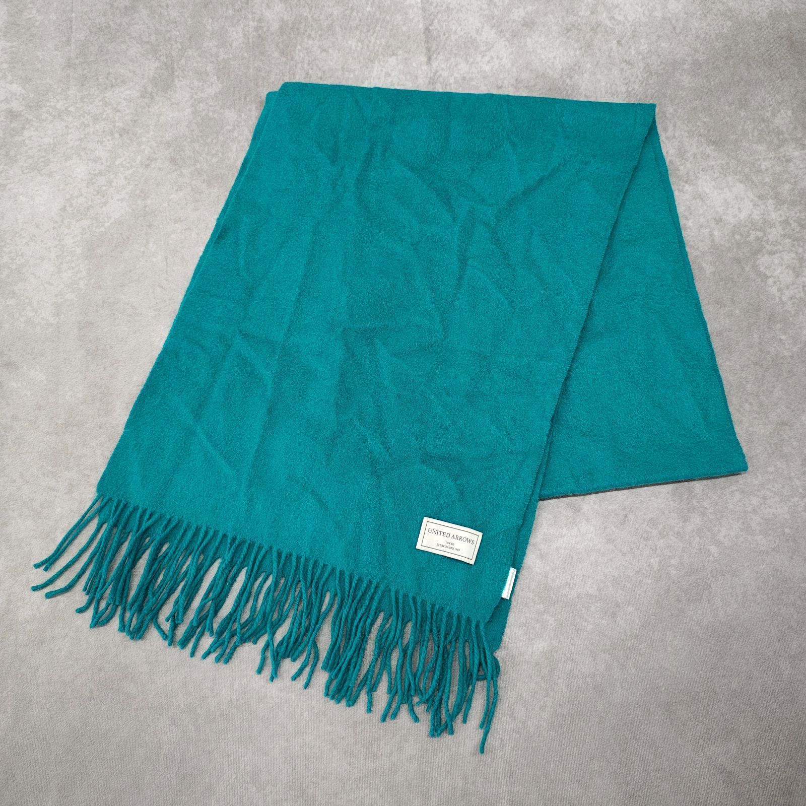 ユナイテッドアローズ カシミア マフラー UNITED ARROWS 青緑 - メルカリ