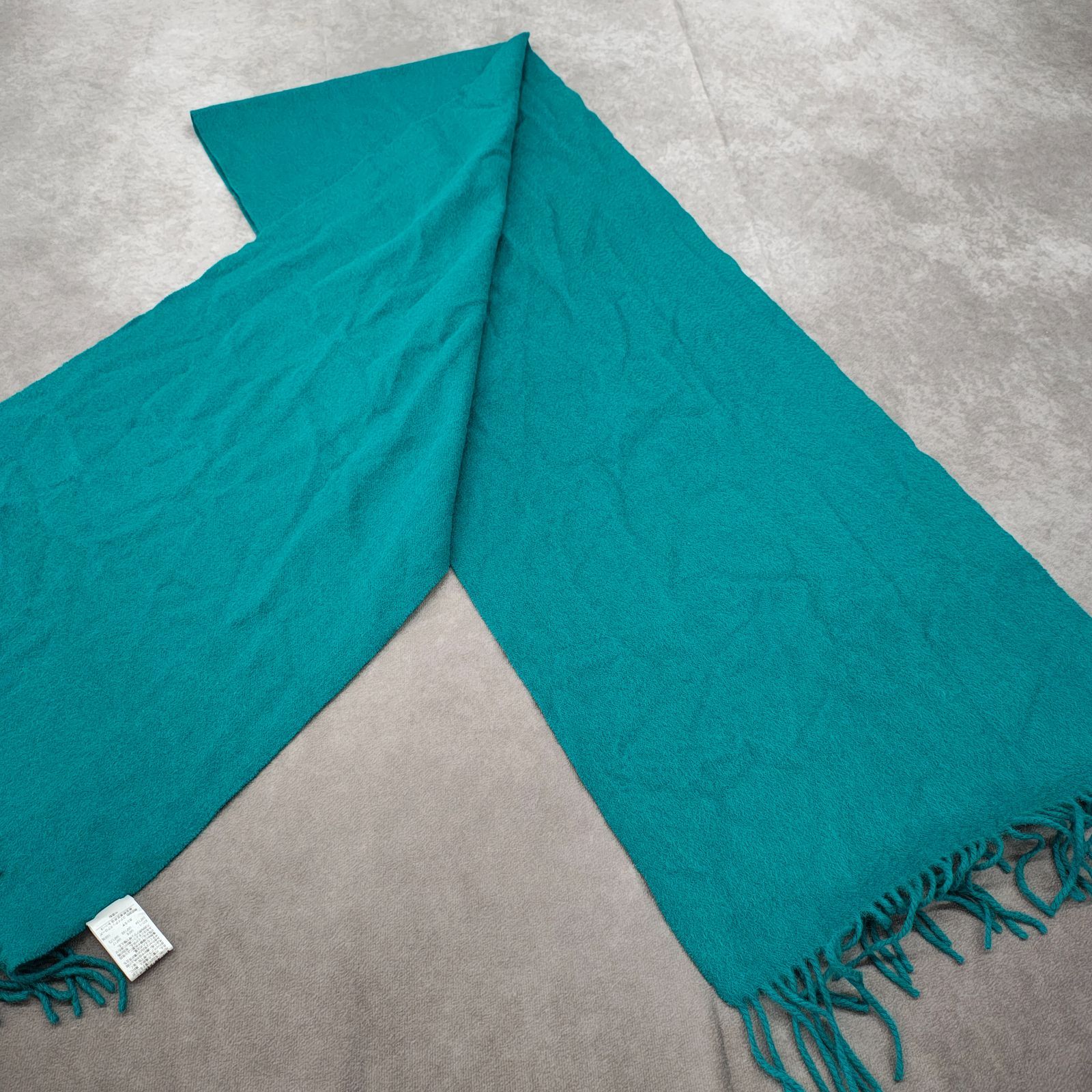 ユナイテッドアローズ カシミア マフラー UNITED ARROWS 青緑 - メルカリ