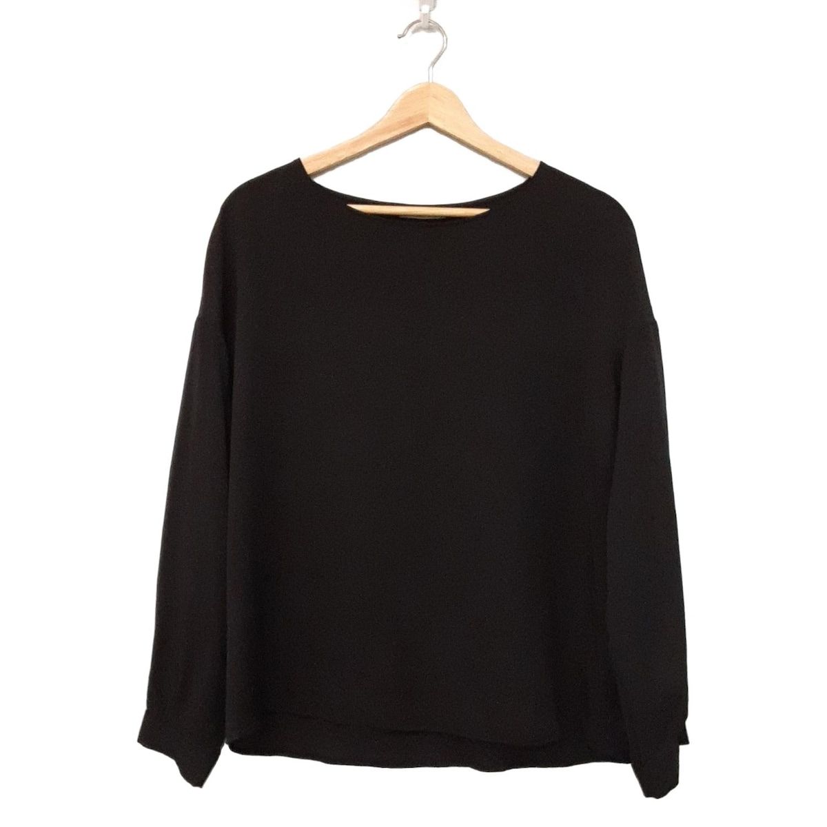 theory luxe セオリーリュクス 長袖カットソー サイズ038 M レディース 黒 シルク