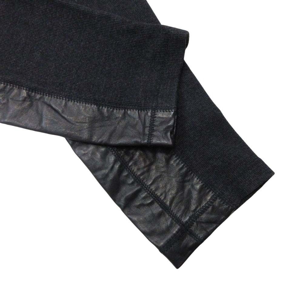 新品同様 bajra バジュラ 牛革 本革 レザートリム スウェット