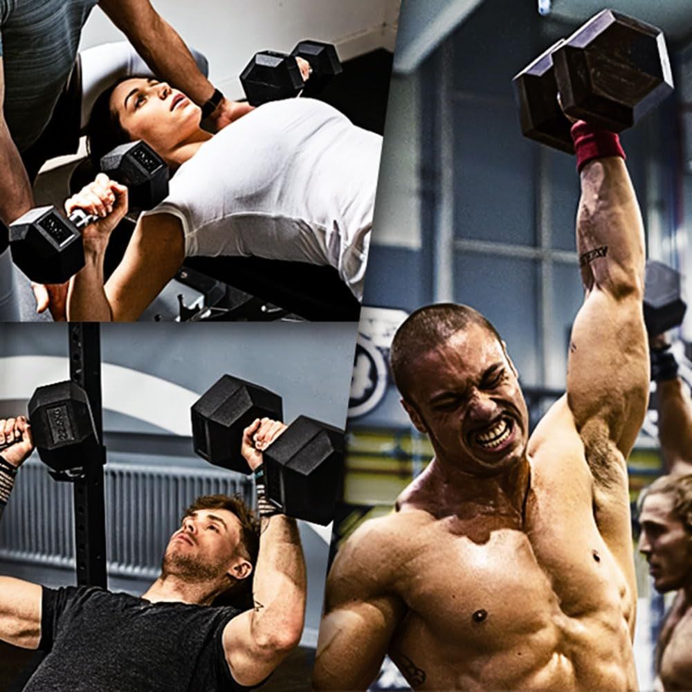 ヘックスダンベル 2.5 kg 5 7.5 10 12.5 15 20 25 30 ジム採用の本格派ダンベル 衝撃から守るラバーコーティング 高耐久のスチールグリップ Hex dumbbell