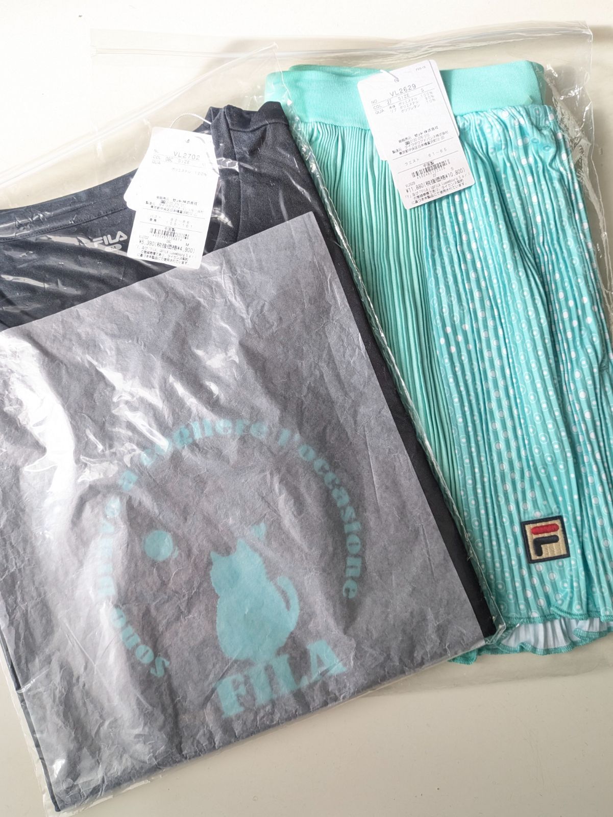 FILA フィラ テニス ウェア シャツ スコート 上下セットアップ МS