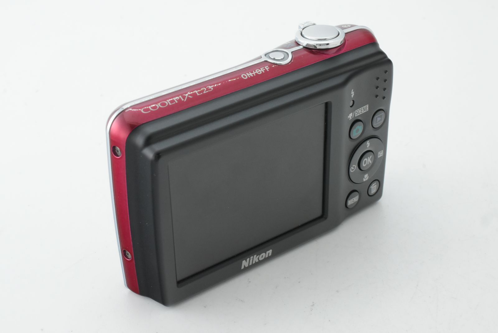 美品】Nikon Coolpix L23 Red 10.1MP Zoom Digital Camera ニコン