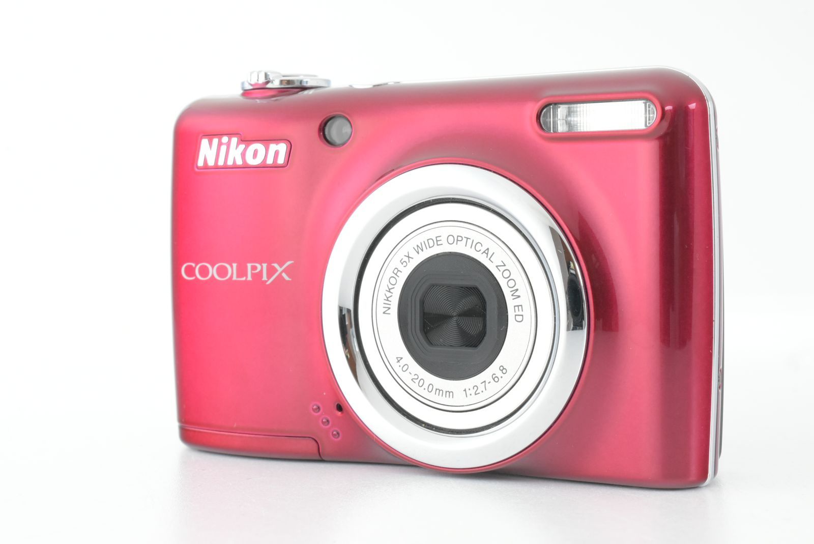 美品】Nikon Coolpix L23 Red 10.1MP Zoom Digital Camera ニコン