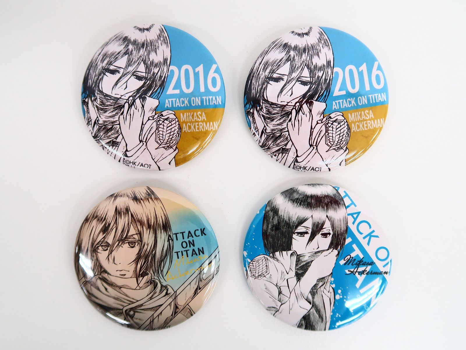 4点セット/ミカサ WIT STUDIO 缶バッジ 購入 進撃の巨人 進撃の巨人 ミカサ